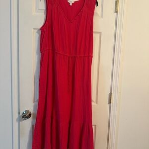 Hot Pink Sleeveless Dress